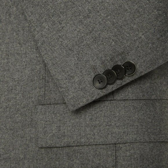 Hugo Boss Men's 'Randal' Grey Slim Fit Wool Sport Coat Blazer, 46R - Picture 5 of 6
